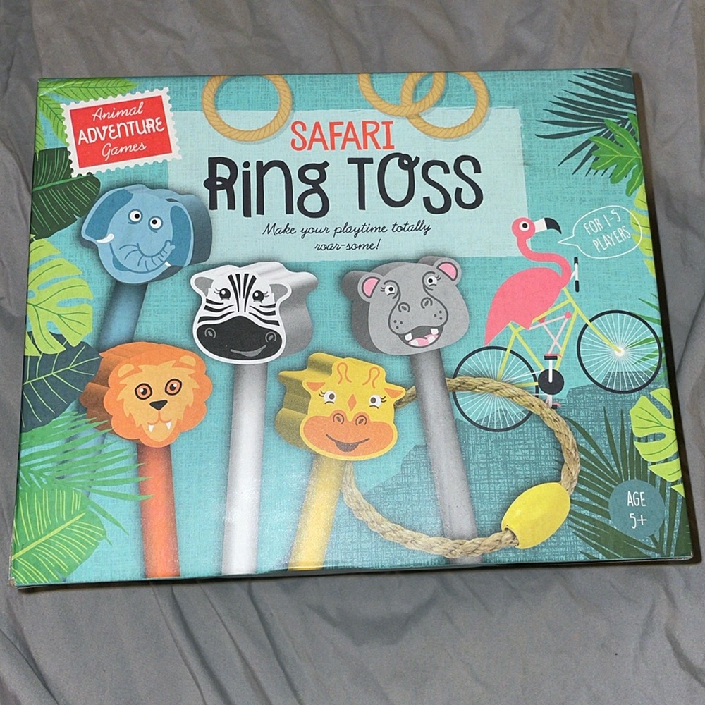 NWT Professor Puzzle Safari Ring Toss Garden Game